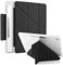 MuyDoux Origami Funda para iPad 10,2 Pulgadas 9ª 8ª 7ª Generación 2021/2020/2019 con Portalápices y Cierre Magnética, 5 en 1 Múltiples ángulos de Visión, Trasera Acrílica Dura Transparente, Negro