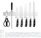 Tysonir 20 Inch Stainless Steel Magnetic Knife Holder for Wall, Strong and Secure Magnetic Knife Rack for Metal Kitchen Utensils, Wall or Fridge Holder Tool Holder,Silver