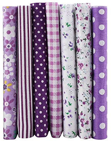 7 Stück 50 50 Cm Baumwollstoff Zum Selbermachen, Verschiedene Quadrate, Vorgeschnittenes Bettwäsche-Set, Viertelbündel, Jelly Rolls Zum Quilten, Patchwork-Stoffbündel, Baumwolle,
