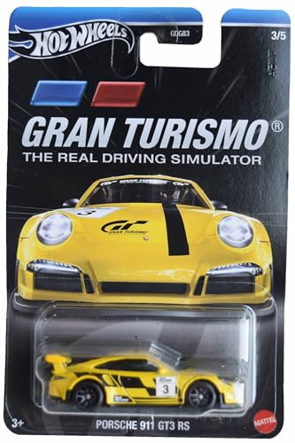 Hot Wheels Porsche 911 GT3 RS - Der echte Fahrsimulator [Gelb] 3/5