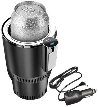 Humkopnl Chauffe-Eau de Voiture, Porte-Boisson pour Voiture - Refroidisseur d'eau Chauffe-café Intelligent 2 en 1 | Porte-Bouteille d'eau, Porte-Boisson de Voiture, extenseur de Tasse de Voiture pour