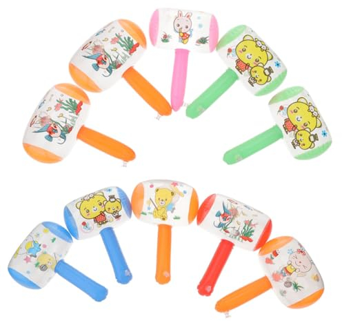 GARVALON Aufblasbarer Hammer Mit Glocke 8 Stück Lustiges Pool Und Partyspielzeug Für Kinder Und Erwachsene Aufblasbarer Cartoon Hammer Für Outdoor Und Indoor Partys