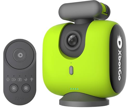 XbotGo Chameleon Cámara Deportiva Inteligente AI, Sistema de Seguimiento 360° para Equipos y Jugadores, Transmisión en Vivo y Edición Automática, Sin Suscripción (Verde Limón)