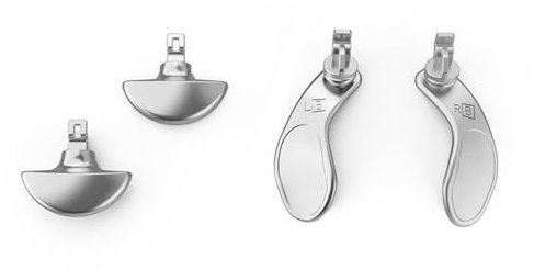 DBEIXIWEI Bouton arrière de manette en acier inoxydable multicolore pour accessoires PS5, 4 pièces