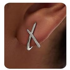 Halora Ohrstecker Silber Ohrringe Stecker Damen Silber Klein Ohrringe Silver Earrings for Women Schmuck(Zirkonia Silber)