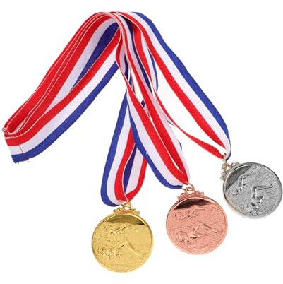 Generisch 3 Stück Schwimmmedaille Wettbewerbsmedaillen Medaille Für Den Ersten Platz Fußballmedaille Fußballmedaillen Goldmedaillen Für Schwimmen Auszeichnungsmedaillen Lesemedaille