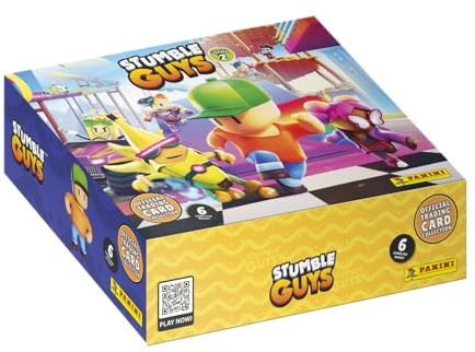 PANINI Stumble Guys Trading Cards 2 Box mit 24 Hüllen + 1 Karte Limited Edition