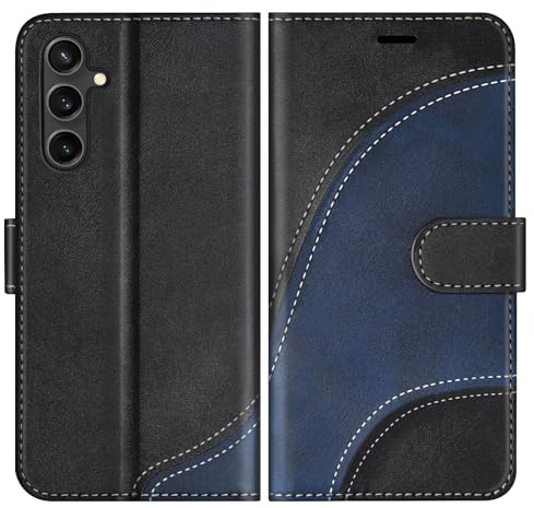 BoxTii Hülle für Samsung Galaxy A16 5G / Galaxy A16 4G Handyhülle, Klappbar Ledertasche Lederhülle Klapphülle Schutzhülle mit Kartenfächer und Magnetverschluss für Galaxy A16 5G / 4G, Schwarz