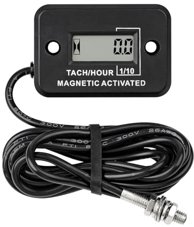Tachymètre RileyFine HM012C, synchronisation TOT, étanche IP65, utilisé pour moto, tronçonneuse, tondeuse à gazon, débroussailleuse, etc