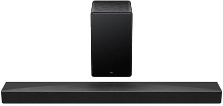 TCL Q65H 5.1 Soundbar mit Dolby Atmos & Ray-Danz Technologien AI Sonic Adaptation Tutti Choral - Max. 580W - Apple Airplay - HDMI eARC 2.1 - Bluetooth 5.3 - Wandmontierbar - Drahtloser Subwoofer