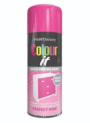 DUAYRA Perfect Pink Spray Paint 400ml | All-Purpose Aerosol Paints | Multi-Purpose Use Aerosol Cans | Excellent Coverage Fast Drying | Professional Gloss Finish | Suitable For Wood, Plastic, Metal (3)