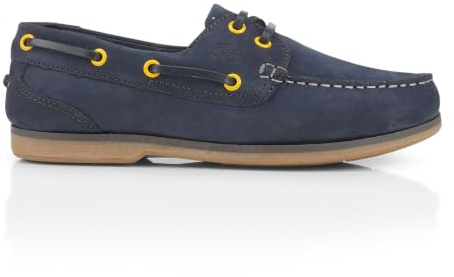 Catesby Women's Pippa Leather Women's Boat Shoes | Breathable lightweight deck shoes with cushioned full-length insock and non-marking grip sole for sailing and casual wear