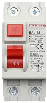 Disjoncteur électromagnétique à courant résiduel EAL-18 2P 100/300mA Type A, disjoncteur différentiel, interrupteur de sécurité(300mA,2P 63A)