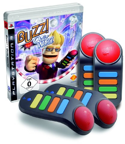 BUZZ! - Quiz World + 4 Wireless Buzzer