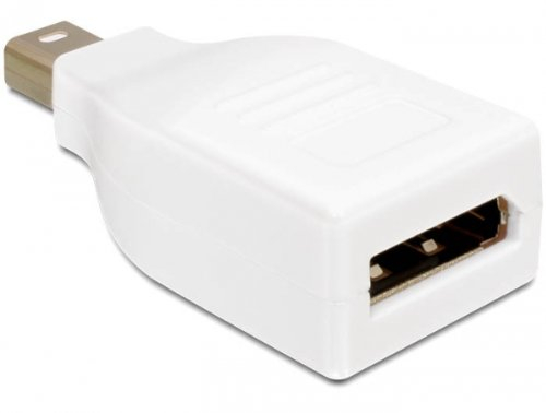 Delock Adapter Mini DisplayPort 1.2 Stecker > DisplayPort Buchse weiß