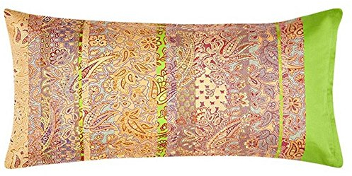 Bassetti MONTALCINO V2 Kissenhülle, Satin, Mehrfarbig, 40x80x0.5 cm