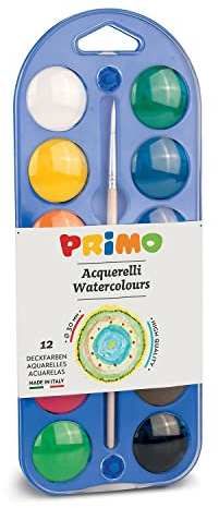 Primo p107 a12 a Aquarell Palette und Pinsel-Set
