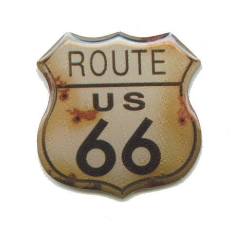 hegibaer Großer Route 66 USA Mainstreet Mother Road Nostalgie Retro Pin Anstecker 0593