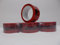 Vorsichtig Glas - Glaspackband, Rot, 66m x 50mm