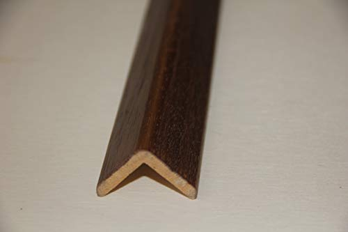 Hobby Legno - Paraspigolo Massello In Legno Tinto Noce Scuro mm. 28X28X3000 pz. 4 (Prezzo Per ml. 12)