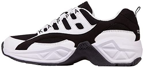 Kappa Unisex Overton Sneaker, 1011 White Black, 39 EU