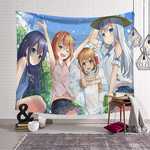 BOYOUTH Tapisserie-Wandbehang, japanisches Anime-Mädchen, das in der Sonne spielt, Digitaldruck, Wandteppich für Wohnzimmer, Schlafzimmer, Wohnheim-Dekoration, 200 x 150 cm