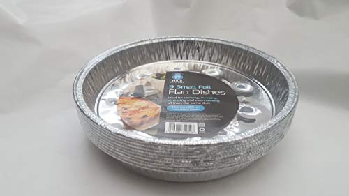 9 x foil flan Dish 215 x24 Disposable Tray