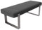 Vant Gepolstert Schlafzimmer Bett Bank - Wohnzimmer & Salon Ottomane - 158 kg Gewicht Kapazität (Wildleder Holzkohle Grau)