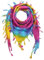 Freak Scene Palituch - bunt-batik-tiedye 03 - Rainbow Spiral - 100x100 cm - Pali Palästinenser Arafat Tuch - 100% Baumwolle