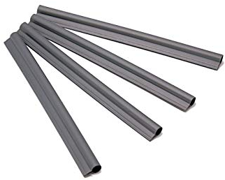 HaGa® Lot de 100 baguettes de finition pour bandes brise-vue en polyéthylène anthracite - Clips de fixation