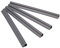 HaGa® Lot de 100 baguettes de finition pour bandes brise-vue en polyéthylène anthracite - Clips de fixation