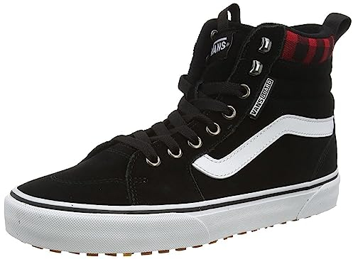 Vans Filmore Hi VansGuard, Sneaker Uomo, Suede Black Red Plaid, 44.5 EU