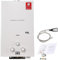 ECUTEE 10L 20KW Scaldabagno a gas di petrolio liquefatto Scaldabagno a gas propano/GPL, Scaldabagno istantaneo a gas Senza Serbatoio con kit Doccia, Per Campeggio e Cabina, bianco