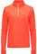 More Mile Vivid Half Zip Long Sleeve Womens Running Top - Orange - S