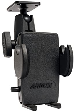 ARKON Mounts SM4RM2XMAMPS Drill-Base Phone Mount for iPhone 13 12 11 Pro Max Galaxy S22 S21, Black