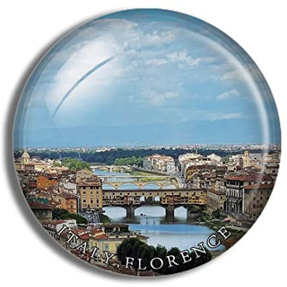 Crystal Fridge Magnets Florence Italy Travel Souvenir Funny Sticker for Gift Home Decoration Office Whiteboard