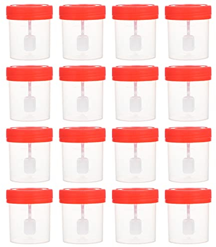Artibetter Récipient Transparent Pot A Urine Pots Urines Conteneur de en pour Spécimens: 50Pcs 30Ml Contenant de Spécimens de Scellé pour à Usage Hospitalier Flacon Prelevement Urine