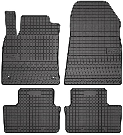FROGUM 411425 Fußmatten Set Gummimatten Vorne und Hinten Matten schwarz Kompatibel mit RENAULT Clio 5 Schrägheck BF