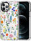 MOSNOVO für iPhone 12 Pro Max Hülle – Durchsichtige, schlanke, stoßfeste TPU+PC-Handyhülle, [6,6 Fuß Fallschutz/Anti-Abziehen] - Botanische Blumen