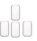 GERALD Lot de 4 tasses en verre en forme de canette pour eau, lait, bière, dessert, , 400 ml