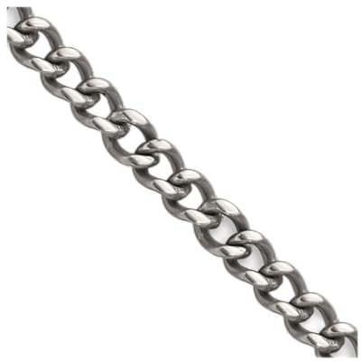 Chisel Panzerkette aus Titan, poliert, 3,5 mm, Schmuck für Damen, Längenoptionen: 46, 51, 56, 61, Titan