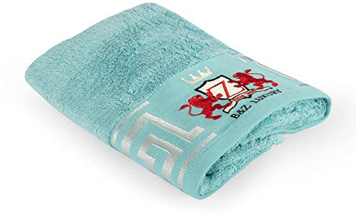 B&Z Luxury Asciugamano da bagno 50x100 cm in Bamboo 500gr | Super Morbido Assorbente Resistente | Asciugamani Spugna Viso Mani Capelli | Ospiti Spa Palestra (Turchese, 1 Viso)