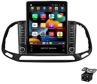 Plusfish Android 10.0 Autoradio 2 DIN Carplay Stereo per Fiat Doblo 2015-2020 Car Tablet Android 9.7 Pollici Schermo MP5 Lettore Multimediale Receiver con GPS 4G WiFi DSP SWC USB,Ts800