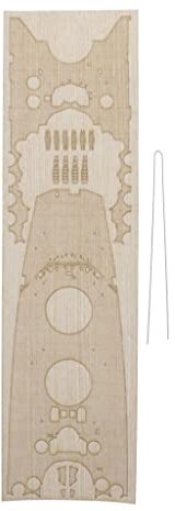 misppro Cubierta de madera para 78030 1/350 modelo japonés Yamato Upgrade