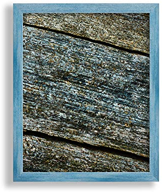 VO design Premium Bilderrahmen Finn 75 x 100 cm Hellblau Gewischt mit klarem Kunstglas - Farbe und Größe frei wählbar