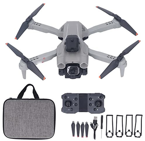 Mini Dron con Cámara, Dron Plegable 4K HD con Estuche de Transporte, Cuadricóptero con Evitación de Obstáculos de 4 Lados, Transmisión de Imágenes WiFi, Fotografía de Gestos,