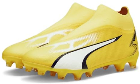Puma Ultra Match+ Ll Fg/AG, Scarpe da Ginnastica Unisex-Adulto, Yellow Blaze White Black, 43 EU