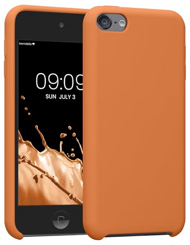 kwmobile Schutzhülle kompatibel mit Apple iPod Touch 6G / 7G (6. und 7.Generation) - Hülle Silikon gummiert - Cover Case in Warme Aprikose