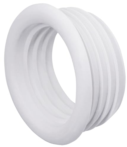 SKIR'CO Manchon en caoutchouc blanc 50 x 40 mm, adaptateur de tuyau, raccord en caoutchouc pour tuyau de vidange