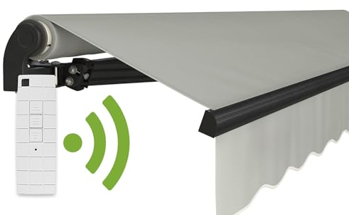 empasa Elektrische Gelenkarmmarkise 'Start Plus' Markise Sonnenmarkise Sonnenschutz, komplett vormontiert, Verschiedene Größen und Farben